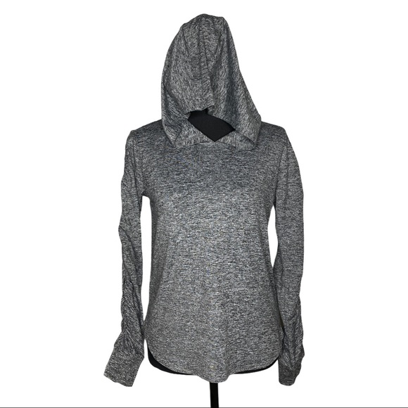 Athleta Other - Athleta Girl Grey Pullover Gathered Sleeve Size 14
